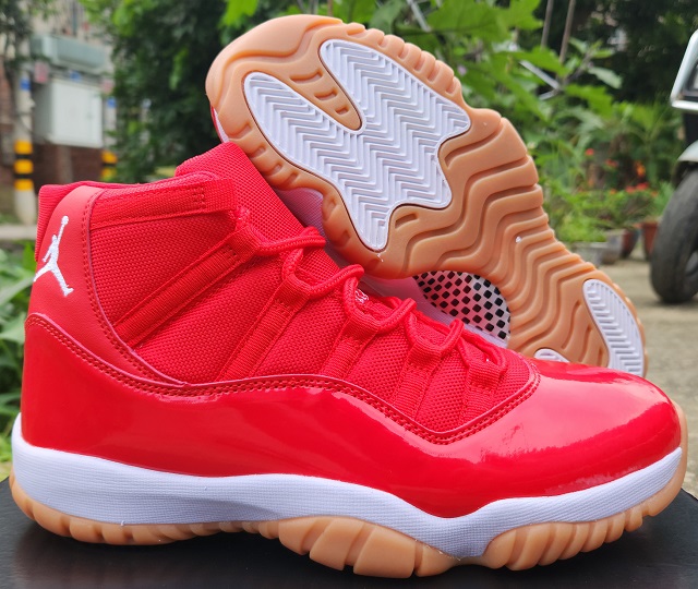 Air Jordan 11 Retro Red White - Click Image to Close